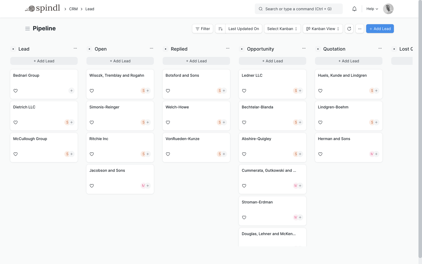 Open Source CRM - Pipeline